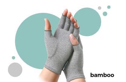 FlexMedy – Guanti a Compressione in Bambù Premium per Artrite, Dolori Articolari e Tendiniti. Sollievo Immediato